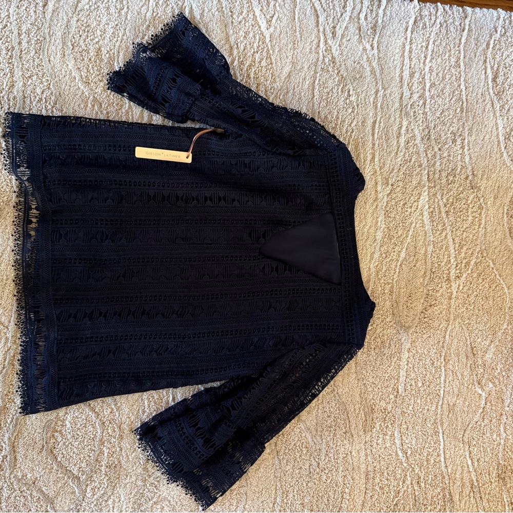 Elegant Black Lace Top